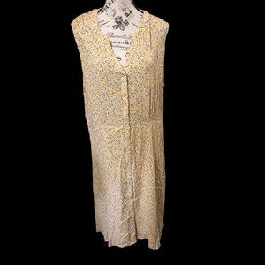 NWOT Fransa Yellow Summer Dress Size XL